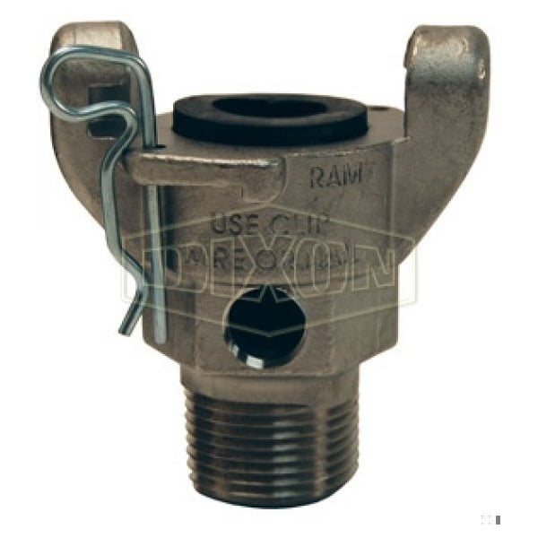 Air King Hose End with Gauge Port, 3/4 in, 316 SS, Domestic